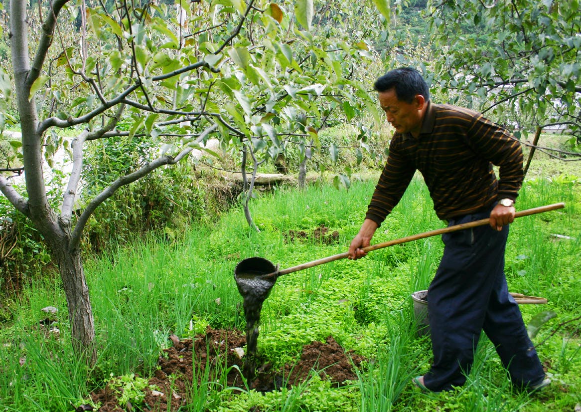 Sichuan Household Biogas-man working